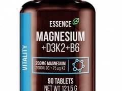 Magneziu + vitamina D3, K2 SI B6, 90 tablete