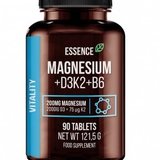 Magneziu + vitamina D3, K2 SI B6, 90 tablete